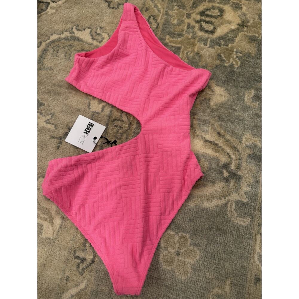 Beach Riot Celine Cutout One Piece Swimsuit strawberry moon size M NWT $158 - Picture 2 of 12